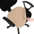 Smiry Office Computer Chair Seat Covers for Desk, Anti-dust Protector | Stretch Jacquard Removable Washable Desk Chair Seat Cushion Protectors, Khaki by Smiry