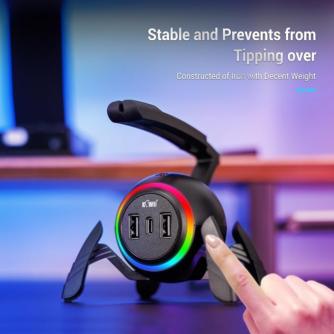 KIWIFOTOS Mouse Bungee RGB Gaming Mouse Cord Holder Controller - Image 2