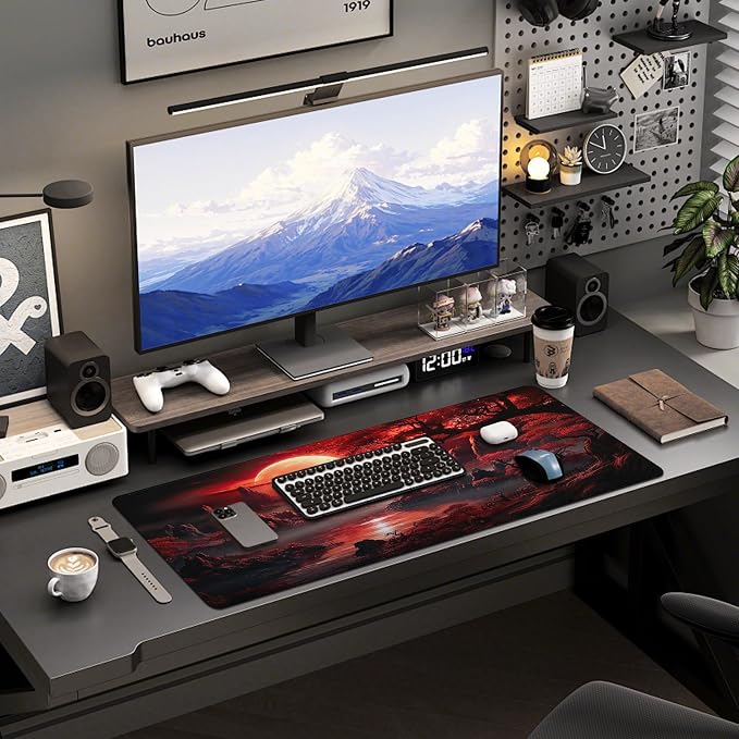 Mouse Pad Gaming - Desk Mat for Keyboard and Mouse - Large Mouse Pads for Desk, Gaming Mousepad with Non-Slip Base, Desks Pad (31.5" X 11.8") for Game, Office and Home - Image 6