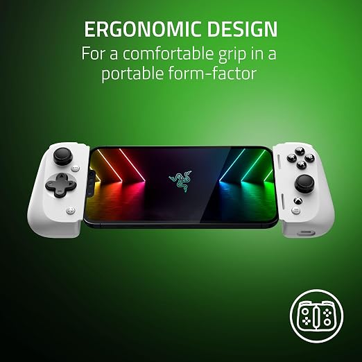 Razer Kishi V2 Mobile Gaming Controller for iPhone (Lightning) Xbox Edition: Console Quality Controls - Universal Fit - Stream PC & Xbox Games - Free Nexus App - White - Image 6