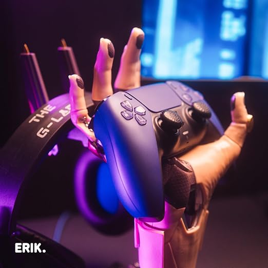 Grupo Erik Cyberpunk Gaming Controller Holder | Gaming Equipment | Headphone Stand & Controller | Gaming Accessories for Desk | Halloween Decorations Headset stand, gaming room decor - Image 7