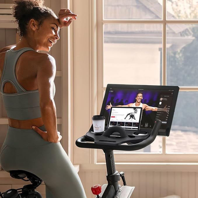 Desk Attachment for Peloton Bike (NOT Bike+) Tray Holder for Phone, Cup, Tablet, Ergonomic Platform Tray Accessories for Peloton Spin Bikes - Image 6