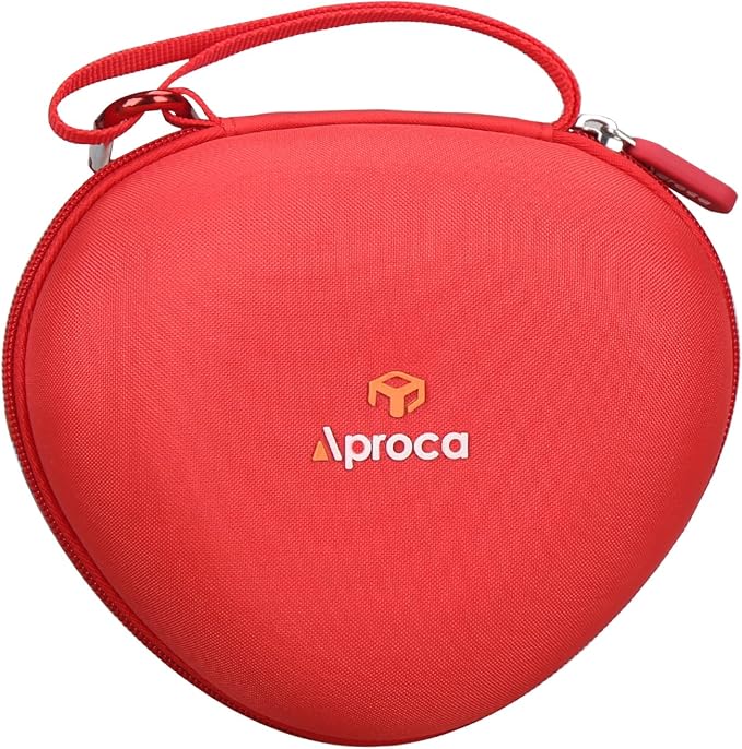 Aproca Kids Headphones Case Compatible with iClever BTH12 / HS19 / BTH26 Kids Bluetooth Headphones, Storage Hard Bag -Red (Case Only) by Aproca