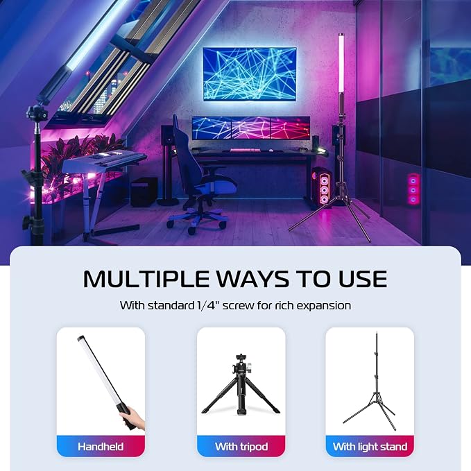 ULANZI VL119 Handheld Light Wand RGB LED Video Light Stick for Photography - Image 6