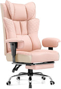 GTPLAYER Big and Tall Office Chair Wide Ergonomic Gaming Chair with Deluxe Embossing Designed Leather with Foot Rest,150°Reclining Adjustable Soft Armrests Pocket Spring Back Support and Pillow by GTPLAYER