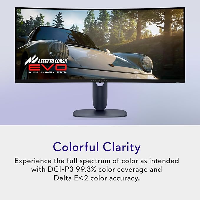 Alienware 34 240Hz QD-OLED Curved Gaming Monitor - AW3425DW - 34.2-inch WQHD (3440 x 1440) 0.03ms Display, 1800R Curve, AMD FreeSync Premium Pro, VESA AdaptiveSync, DisplayHDR TrueBlack 400 - Image 6