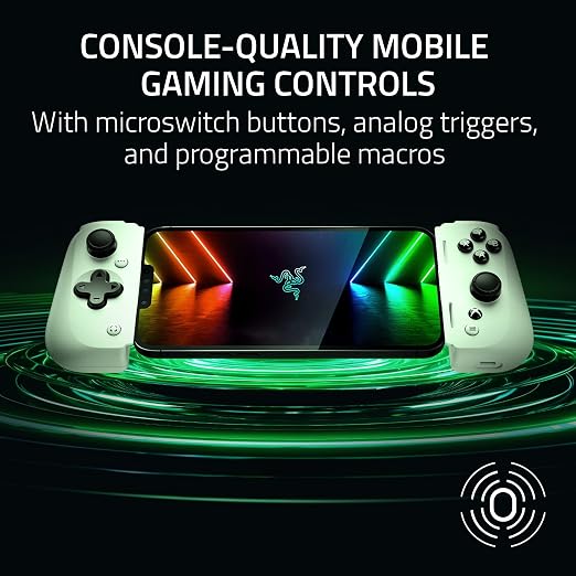 Razer Kishi V2 Mobile Gaming Controller for iPhone (Lightning) Xbox Edition: Console Quality Controls - Universal Fit - Stream PC & Xbox Games - Free Nexus App - White - Image 2