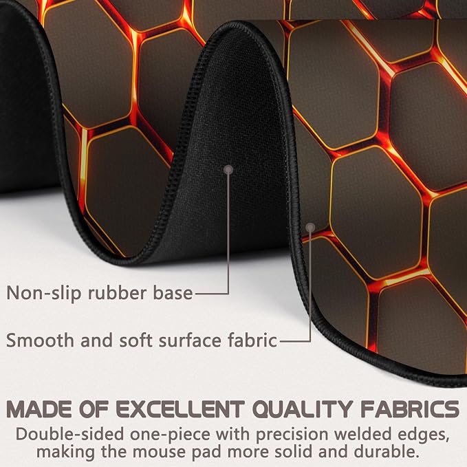 Mouse Pad Gaming - Desk Mat for Keyboard and Mouse - Large Mouse Pads for Desk, Gaming Mousepad with Non-Slip Base, Desks Pad (31.5" X 11.8") for Game, Office and Home - Image 2