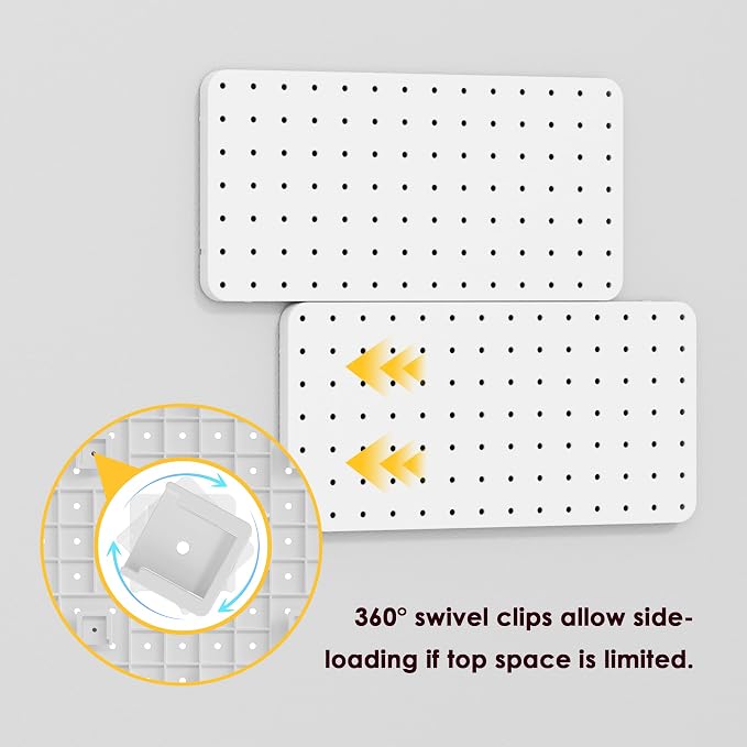 Pegboard Combination Kit - Pegboards and Accessories Modular Hanging for Wall Organizer, Crafts Organization, Ornaments Display, Nursery Storage, Peg Board (3) - Image 6