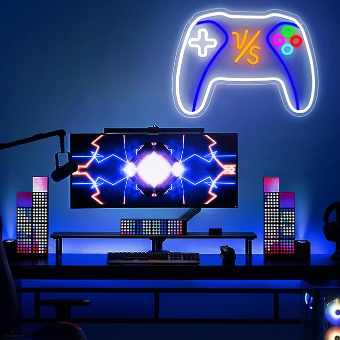 VS Gamepad Neon Sign - Dimmable USB Powered LED Light - Image 6