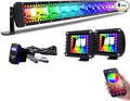 Lpteso RGBW Curved LED Light Bar 50Inch 288W +2x4Inch Flood RGB LED Pods by Lpteso