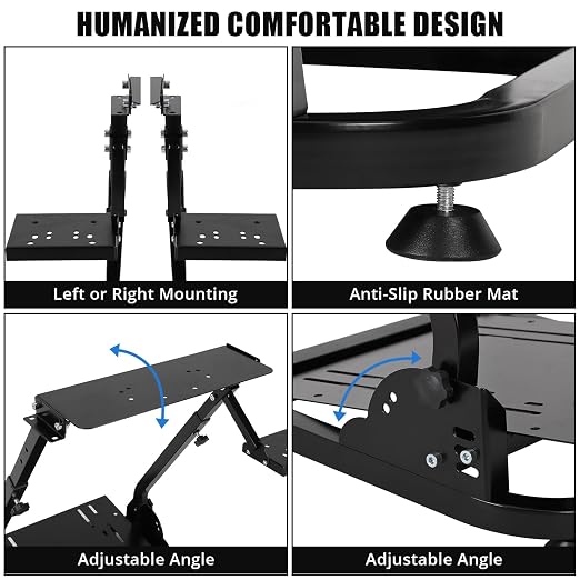 GarveeTech G920 Racing Steering Wheel Stand Shifter Mount fit, Wheel Stand, Height Adjustable & Foldable Steering Wheal Stand Compatible with G25, G27, G29, G920 Gaming NOT Included Racing Wheel - Image 5