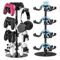 Controller Holder Stand 4 Tiers for Desk, Aluminum Alloy Rotatable Gaming Headset Stand for PS5/PS4/Xbox/Switch2/PS Controller/Headphone Holder for 12 Packs Controller by ZYTHRONE