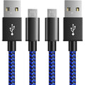 6amLifestyle PS4 Charger Cable, 10ft 2 Pack Micro USB Cable, Nylon Braided Cord, for PS4 Slim/Pro, Xbox One S/X Controller, Micro Ports Accessories Kit, Blue by 6amLifestyle