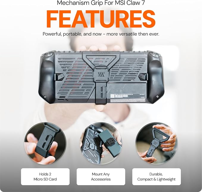 Mechanism Console Grip for MSI Claw 7 AI+ Handheld Game Console | Easy to Use Accessories for MSI Claw | Build Your Bundle Accessories - Image 2