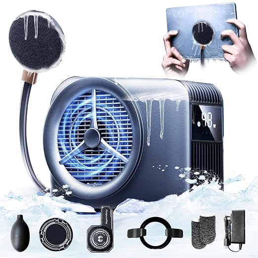 Magnetic Phone Cooler, Phone Cooler Phone, pad Cooler, Phone Radiator with Liquid Cooling,Freeze in 15s, noiseless Cooling,for Phone/Tablet/Pad (Don't Support Wireless Charging) by Valueagle