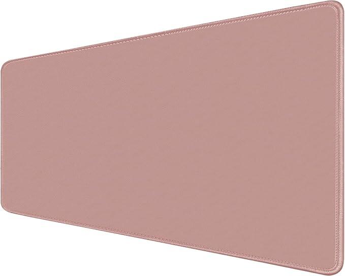 Large Mouse Pad, XXL Extended Computer Keyboard Mouse Mat with Stitched Edges, 31.5" x 15.7" Non-Slip Waterproof Rubber Base Office Big Long Gaming Mousepad for Work, Game, Office, Home, Pink by ampoock