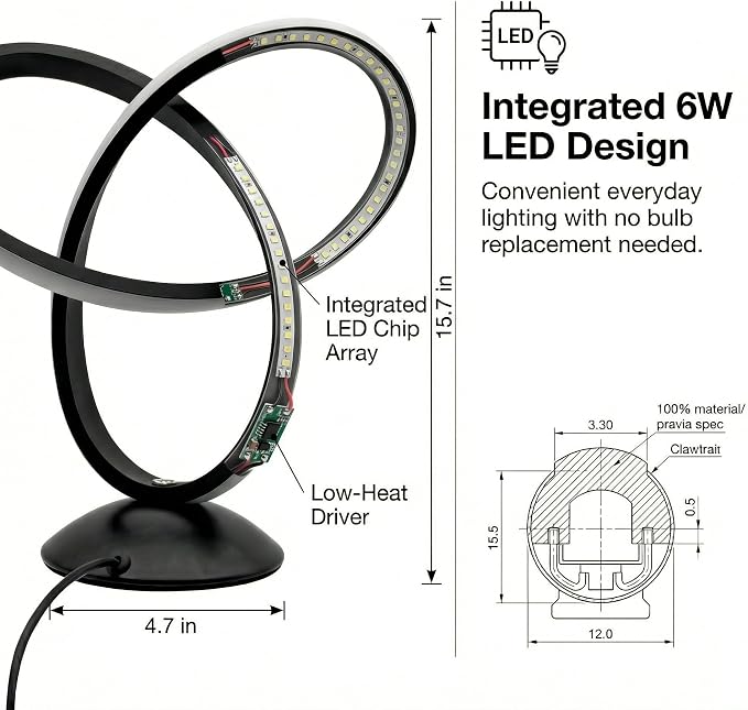 RGB Spiral Table Lamp with Remote, 13 Colors, Dimmable LED Bedside Light - Image 7