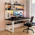 47in Gaming Desk with Pegboard and Hutch Computer Workstation | Optimize Your Space with This Study Table. Features A Steel Frame, Vertical Hutch, and Storage Shelves.(B,80CM/31.4IN) by Unknown