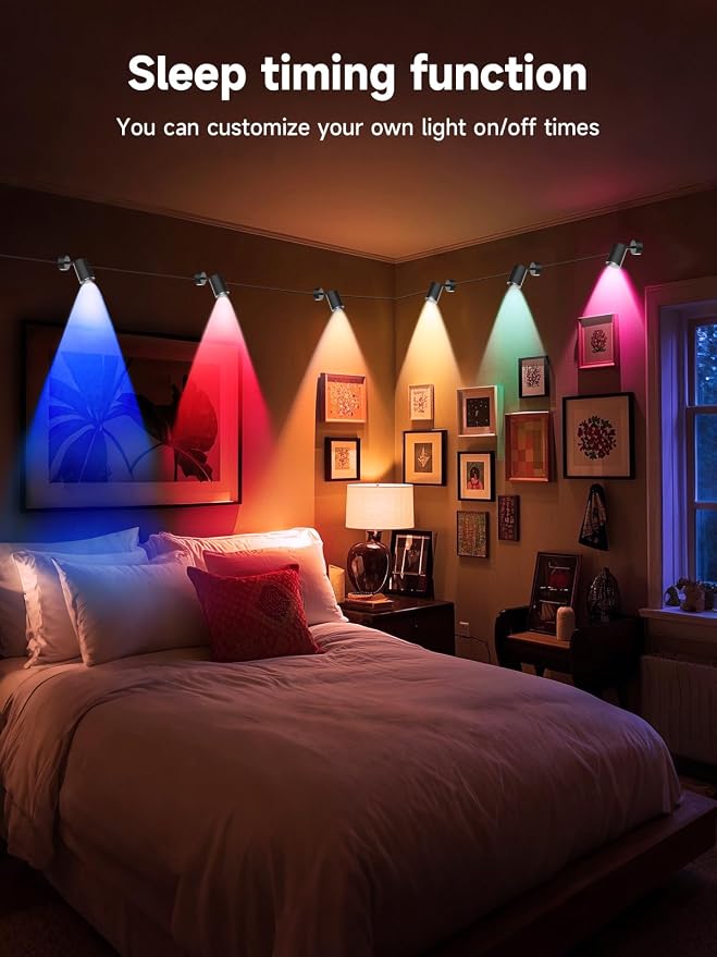 Tyute RGB Spotlight Indoor, Color Changing LED Uplighting Accent Spot Light - Image 8