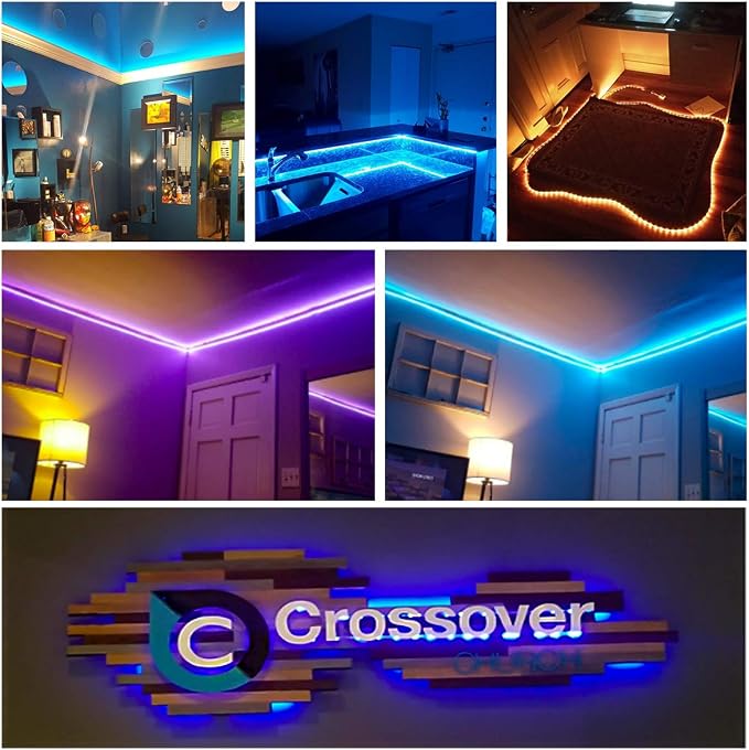 DAYBETTER Led Strip Lights 16.4ft Waterproof Color Changing Led Lights with Remote Controller - Image 7