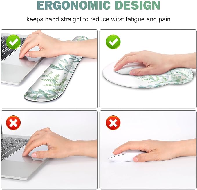 ToLuLu Desk Mat, XXL Large Mouse Pad Wrist Support Set，4 in1 Mousepad - Image 6