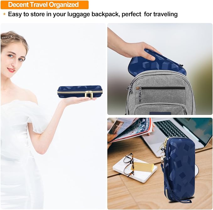 Elonbo Carrying Case for WELLST·G/ TaddToy/ Beijue/ Family Pocket/ CCTU/ X-JOYKIDS/ GREENCREEK/ Beico/ KAVOYI/ GuaiyeyeAP/ TEBIYOU Handheld Game Console, Portable Electronic Gaming Player Bag, Blue - Image 8