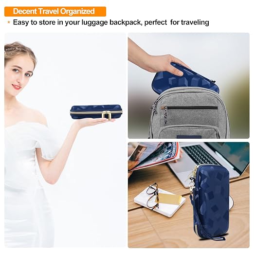 Elonbo Carrying Case for TEBIYOU/ WELLST·G/ TaddToy/ Beijue/ FAMILY POCKET/ CCTU/ X-JOYKIDS/ GREENCREEK/ Beico/ KAVOYI/ GuaiyeyeAP Handheld Game Console, Portable Electronic Gaming Player Bag, Blue - Image 8