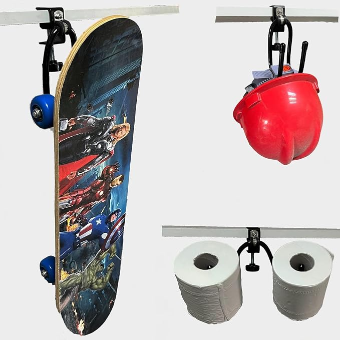 AUXPhome 2/PK Portable Desk Mount Hanger, Strong Table Hanger Hooks for Backpack, Hard hat, Cords,Bags,Mug,Towels, Shoes, Toys, Umbrella, Cap,Headphone,Purse,Handbag,etc for Table Desk, Under Counter - Image 5