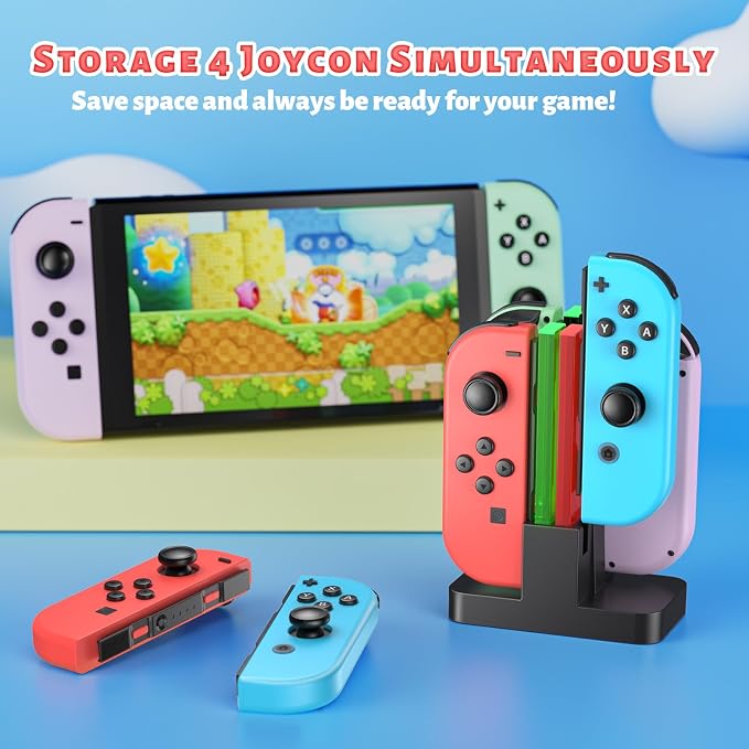 FASTSNAIL Switch Controller Charging Dock for Nintendo Switch for JoyCons - Image 3