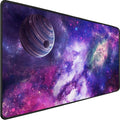 TEDNETGO Large Extended Gaming Mouse Pad, Long Mouse Pads, Extra Large Big Mouse Pad with Stitched Edge, XXL Non-Slip Computer Computer Keyboard Mat for Gamer/Desktop/Office/Home, Galaxy by TEDNETGO