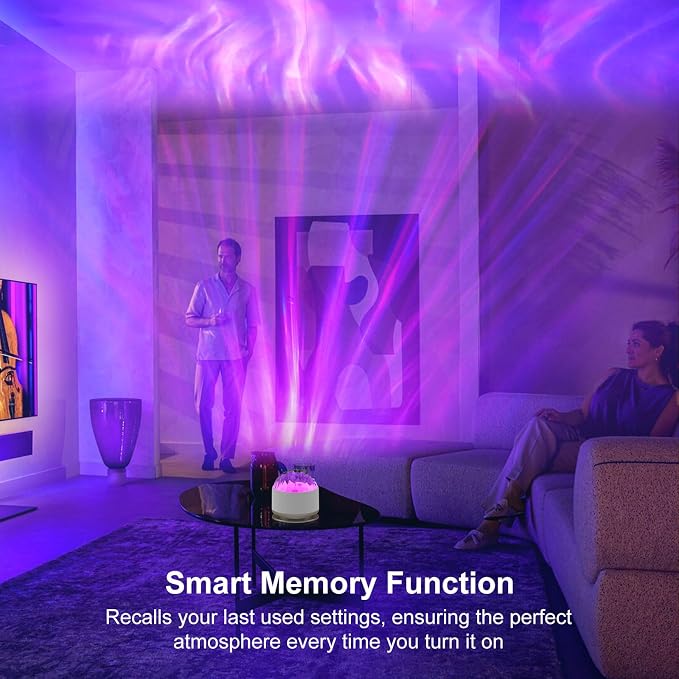HUMIIEYE Northern Lights Projector, 13 Colors Aurora Night Light Projector for Bedroom, 3 Timers, Remote Galaxy Light Projector, Memory Function Dimmable Mood Lighting for Playroom Kids Teen Girl Gift - Image 5