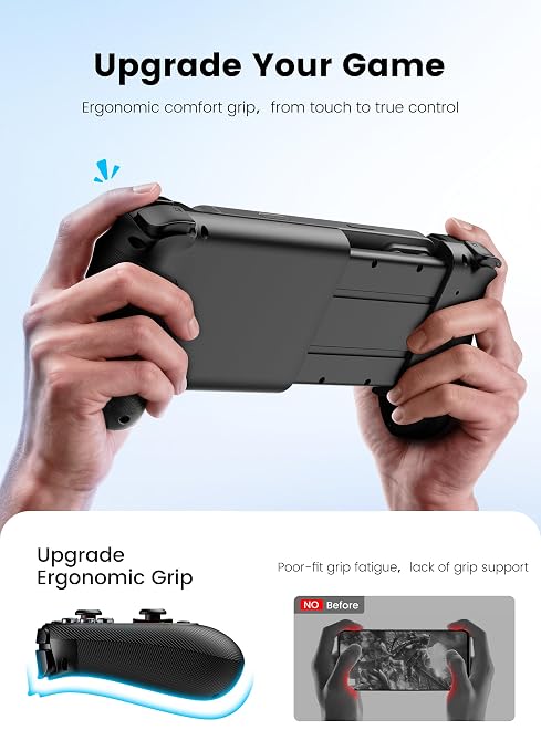 Wireless Phone Controller for iPhone/Android with Hall Joystick, Moblie Controller for iPhone Support Xbox Game Pass, Steam Link, Call of Duty, Roblox, Handheld Gaming Gamepad, Nintendo DS Consoles - Image 2