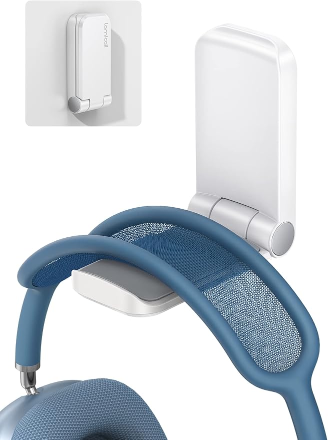 Lamicall Headphone Stand, Sticky Headset Hanger, Adhesive Headphone Holder by Lamicall