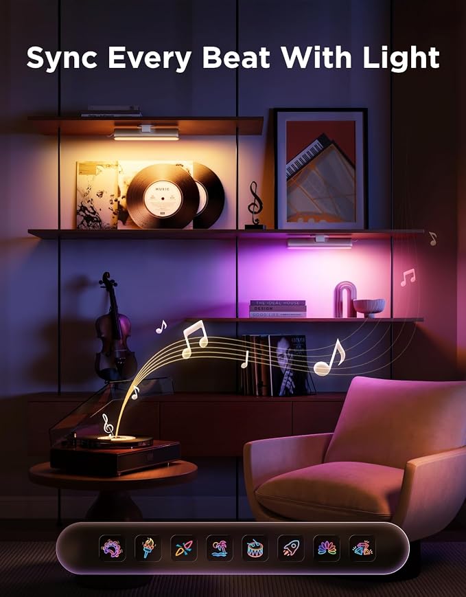 Govee Smart Light Bar, RGBICWW TV Lights for Living Room, Gaming, Silver - Image 4