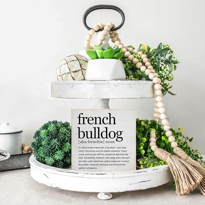 French Bulldog Gifts for Women Men French Bulldog Definition Wooden Decor - Image 7
