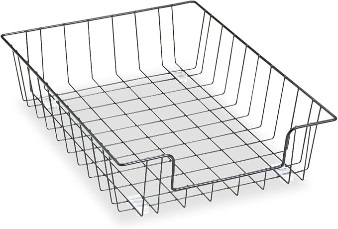 Fellowes Workstation 3" Letter Desk Tray Organizer, Wire, Black (60112) - Image 3