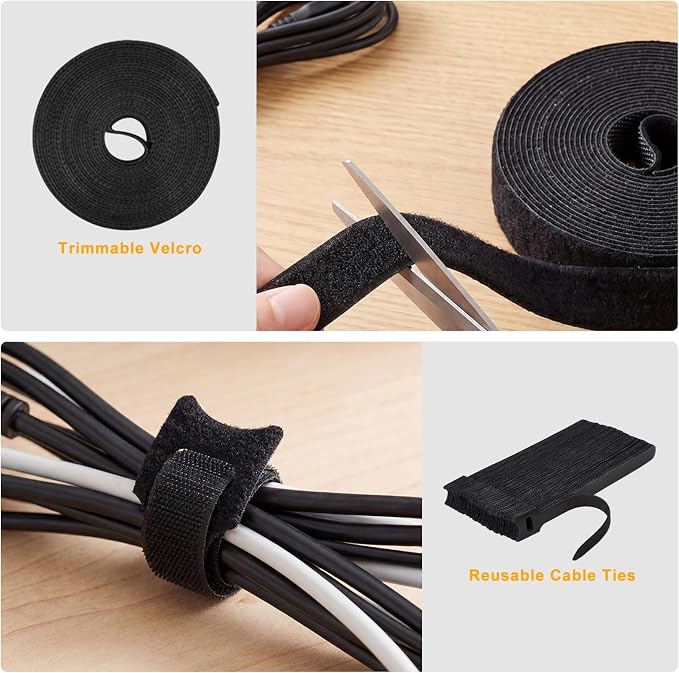 353 PCS Cable Management Kit Cable Management Box for Desk Organizer - Image 6