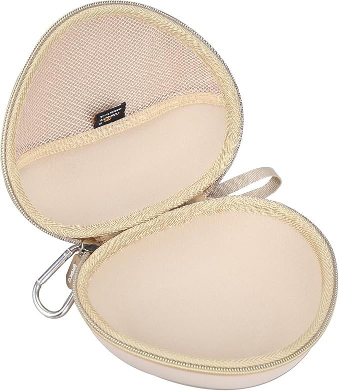 Aproca Kids Headphones Case Compatible with iClever BTH12 / HS19 / BTH26 Kids Bluetooth Headphones, Storage Hard Bag -Gold (Case Only) - Image 3