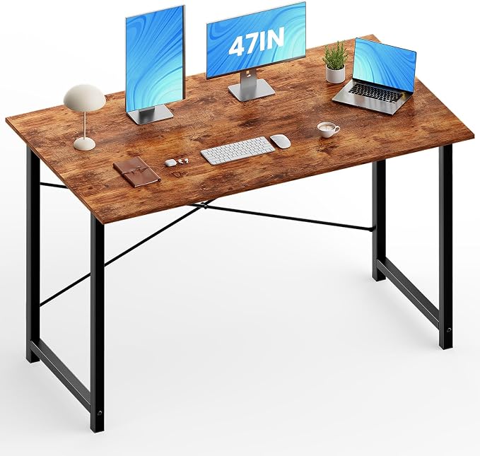 OLIXIS Computer Desk, Home Office Desk, Study Table 47 Inch by OLIXIS