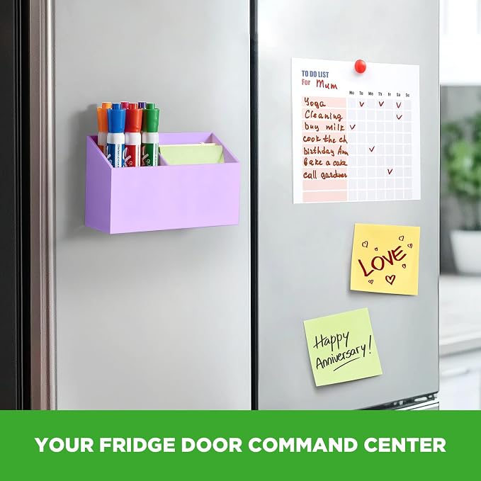 Acrylic Magnetic Pen Holder for Whiteboard,Fridge, School Supplies - Image 5