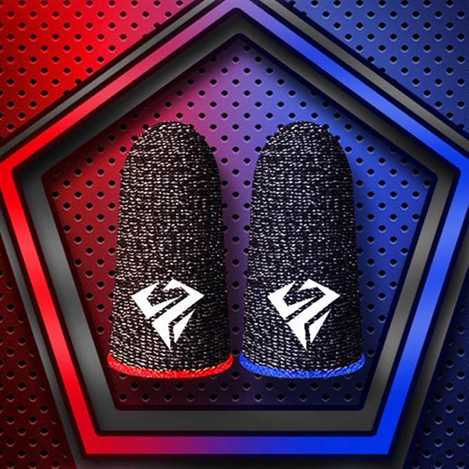 Gaming Finger Gloves Gaming Finger Sleeves Anti-Slip Sweatproof Ultra-Thin Touch Screen Gloves Fingertip Cover for Mobile Game Gaming Finger Gloves Gaming Thumb Sleeves - Image 6