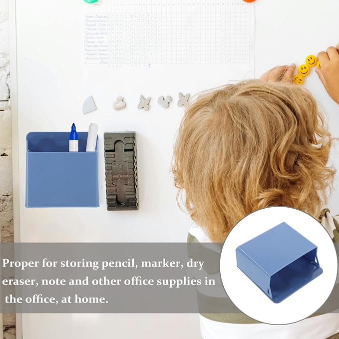 2Pcs Pen Holder with Suction Cup for Whiteboard Desktop Organizer Office Desk Storage Container for Pens Pencils Dry Erase Markers and Accessories Space Saving Pencil Holder - Image 6