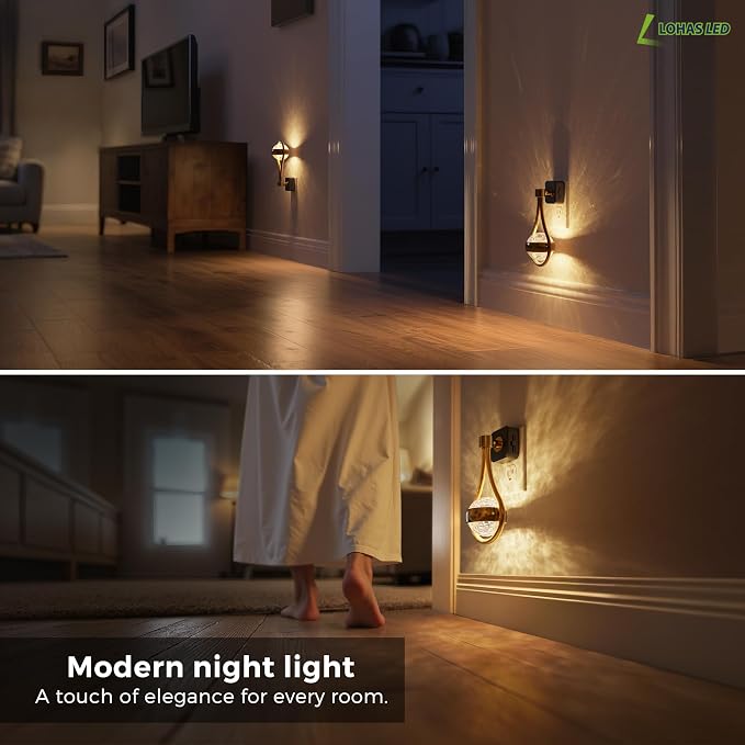 L LOHAS LED Night Lights Plug Into Wall, 2 Pack Star Projector Nightlight - Image 6