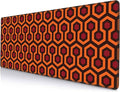 Gaming Mouse Pad, XXL Extended Computer Keyboard Long Mouse Mat, Large Desk Pad for Office Laptop, Non-Slip Rubber Base with Stitched Edge Mousepad, 31.5X11.8 inch Overlook Hotel Pattern by SANWUMIAN