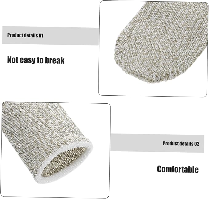 Tofficu Touchscreen Finger Sleeves 10pcs Anti-Sweat Gaming Gloves Breathable Knit Sleeves for Mobile Games Gaming Thumb Guard Enhanced Precision - Image 3