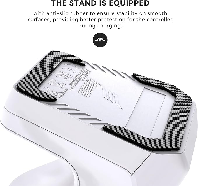 Charging Station Dock for Xbox Elite Series 2 Controller, Magnetic Charger Stand for Xbox Elite Series 2 Core Controller with Type C Charging Cable, LED Indicator - White - Image 6