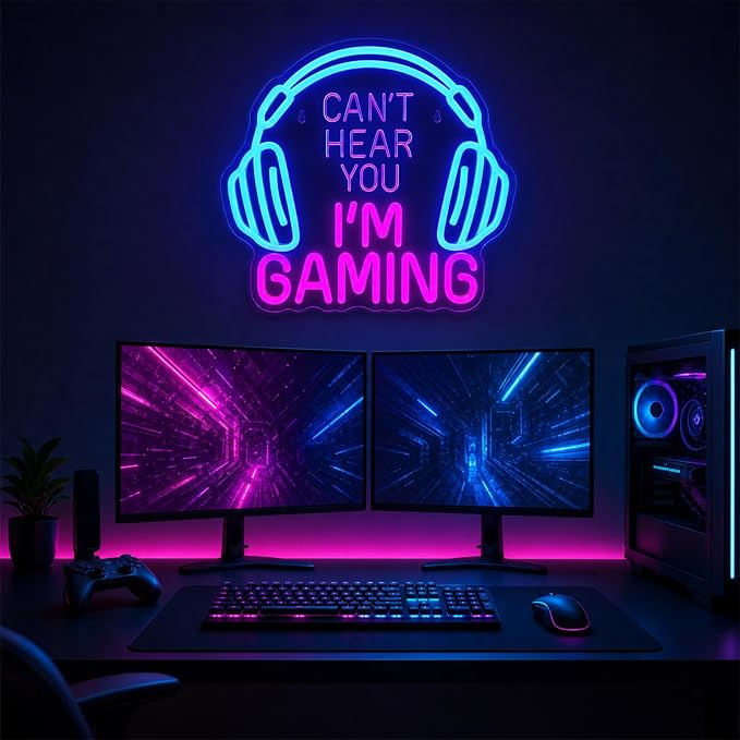 Gaming Neon Sign, Headset Lightup Game LED Neon Light for Game Zone - Image 5