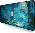 Tropical Plants XL Extended Gaming Keyboard Pad Computer Non Slip Mouse Pad | Large Extended Mouse Pad; Full Desk Coverage; Waterproof Coating; Stable Anti-Slide Base For Gaming, Office, Study Daily Use by LQFIWSS
