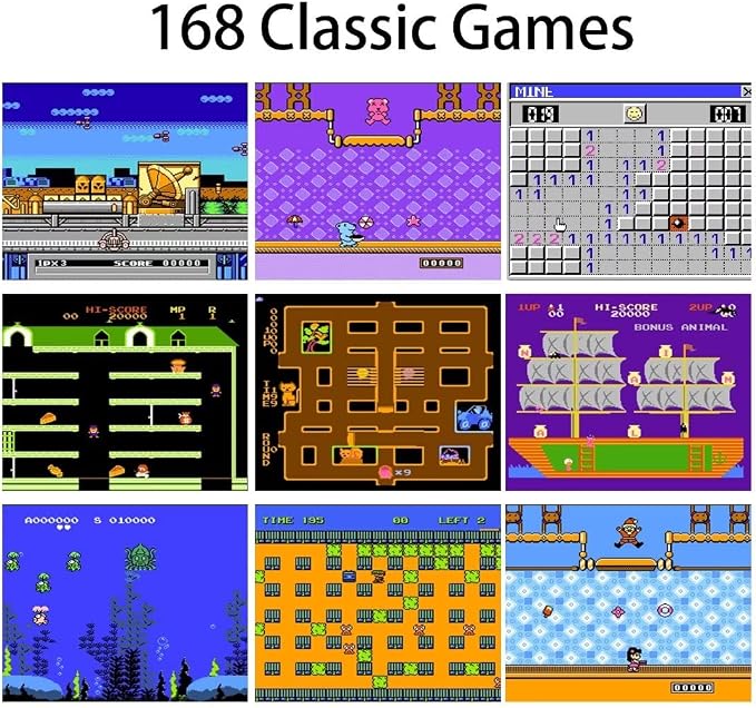 Gameboy Case for iPhone 11 Only,Handheld Retro 168 Classic Games,Color Video Display Game Case for iPhone,Anti-Scratch Shockproof Phone Cover for iPhone Black - Image 4
